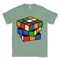 Sage rubik cube Classic Tee - linhVisuals