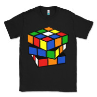Black rubik cube Classic Tee - linhVisuals