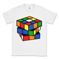 White rubik cube Classic Tee - linhVisuals