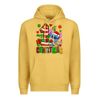 Antique Gold my first christmas stitch Premium Hoodie - AdoDesignShop