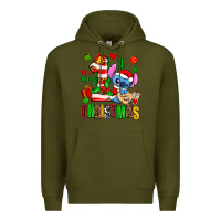 Army Green my first christmas stitch Premium Hoodie - AdoDesignShop