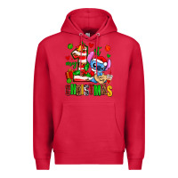 Cardinal my first christmas stitch Premium Hoodie - AdoDesignShop