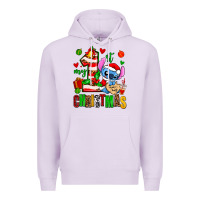 Lilac my first christmas stitch Premium Hoodie - AdoDesignShop
