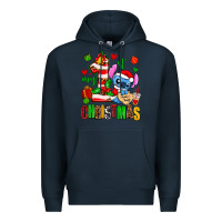 Navy my first christmas stitch Premium Hoodie - AdoDesignShop