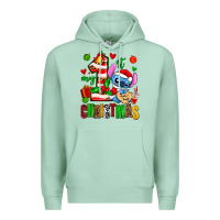 Seafoam my first christmas stitch Premium Hoodie - AdoDesignShop