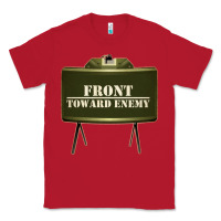 Red front toward enemy distressed claymore mine military Classic Tee - linhVisuals