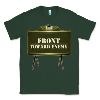 Sports Green front toward enemy distressed claymore mine military Classic Tee - linhVisuals
