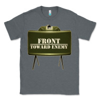 Charcoal Heather front toward enemy distressed claymore mine military Classic Tee - linhVisuals