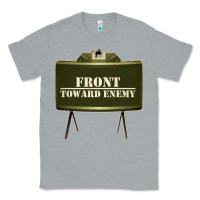 Heather Grey front toward enemy distressed claymore mine military Classic Tee - linhVisuals
