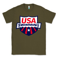 Army Green swimming team Classic Tee - linhVisuals