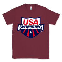 Burgundy swimming team Classic Tee - linhVisuals