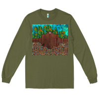 Army Green custom cactus and sunflowers leopard turquoise Long Sleeve Tee - Artiststas