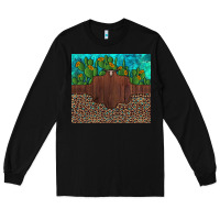 Black custom cactus and sunflowers leopard turquoise Long Sleeve Tee - Artiststas