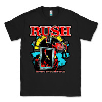 Black RUSH MUSIC Classic Tee - linhVisuals