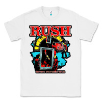 White RUSH MUSIC Classic Tee - linhVisuals