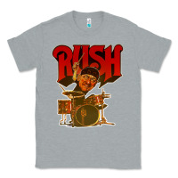 Heather Grey rush neil 10 Classic Tee - linhVisuals