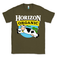 Army Green horizon organic milk Classic Tee - linhVisuals