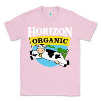 Bubblegum Pink horizon organic milk Classic Tee - linhVisuals