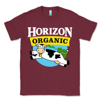 Burgundy horizon organic milk Classic Tee - linhVisuals