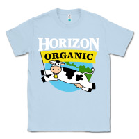 Dusty Blue horizon organic milk Classic Tee - linhVisuals