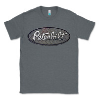 Charcoal Heather Peterbilt Trucks Classic Tee - linhVisuals