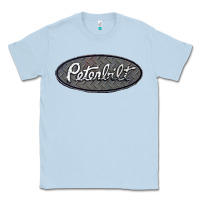 Dusty Blue Peterbilt Trucks Classic Tee - linhVisuals