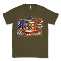 Army Green western america map usa Classic Tee - BarkalooDesign