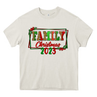 Cream Family Christmas 2023 Heavy Core Tee - FaDigitalArtStudio