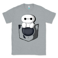 Heather Grey baymax in pocket [tb] Classic Tee - linhVisuals
