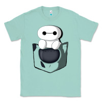 Seafoam baymax in pocket [tb] Classic Tee - linhVisuals