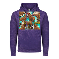 Cloud Purple astec cowhide highlands cow Vintage Hoodie - BarkalooDesign