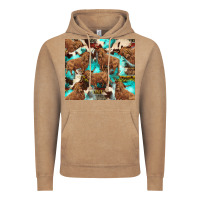 Vintage Coffee astec cowhide highlands cow Vintage Hoodie - BarkalooDesign