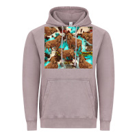 Vintage Zinc astec cowhide highlands cow Vintage Hoodie - BarkalooDesign