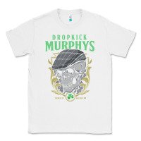 White dropkick murphy's Classic Tee - linhVisuals