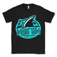 Black fins up ocean Classic Tee - linhVisuals
