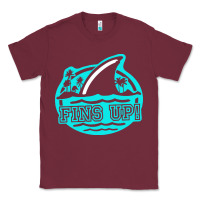 Burgundy fins up ocean Classic Tee - linhVisuals