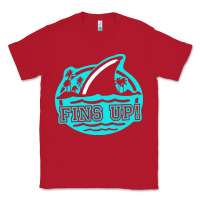 Red fins up ocean Classic Tee - linhVisuals