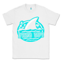 White fins up ocean Classic Tee - linhVisuals