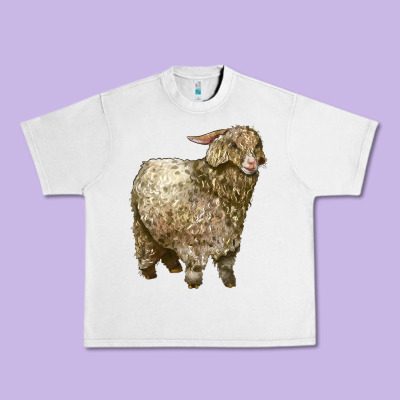 Angora Goat Urban Heavy Tee Designed By Lillyallendesigns