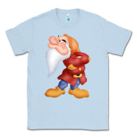 Dusty Blue grumpy dopey dwarf Classic Tee - linhVisuals