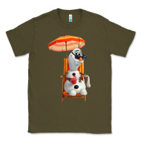Army Green olaf Classic Tee - linhVisuals