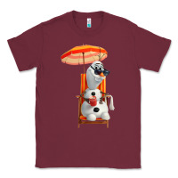 Burgundy olaf Classic Tee - linhVisuals