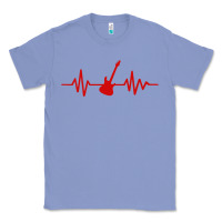 Colony Blue heartbeat electric guitar Classic Tee - linhVisuals