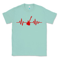 Seafoam heartbeat electric guitar Classic Tee - linhVisuals