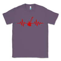 Lavender heartbeat electric guitar Classic Tee - linhVisuals