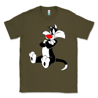 Army Green sylvester cat Classic Tee - linhVisuals