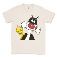 Natural tweety and sylvester Classic Tee - linhVisuals