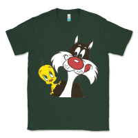 Sports Green tweety and sylvester Classic Tee - linhVisuals