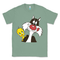 Sage tweety and sylvester Classic Tee - linhVisuals