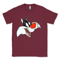 Burgundy sylvester  face Classic Tee - linhVisuals
